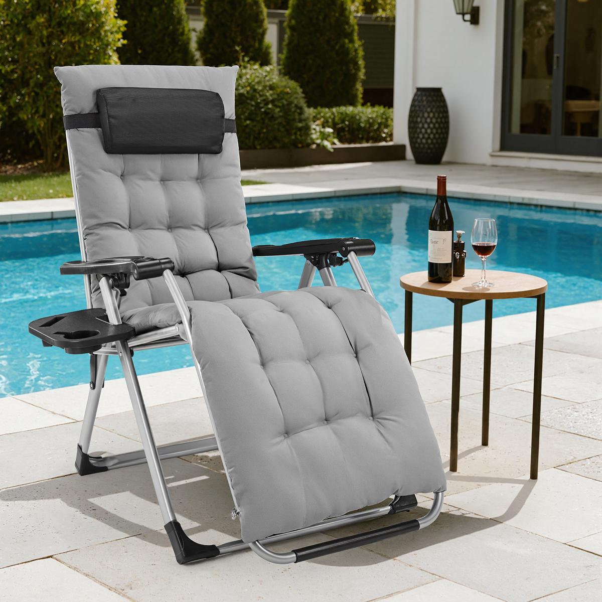Zero Gravity Chair, Reclining Camping Lounge Chair, Reclining Patio Chairs